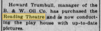 Reading Theatre - April 2 1942 Article (newer photo)